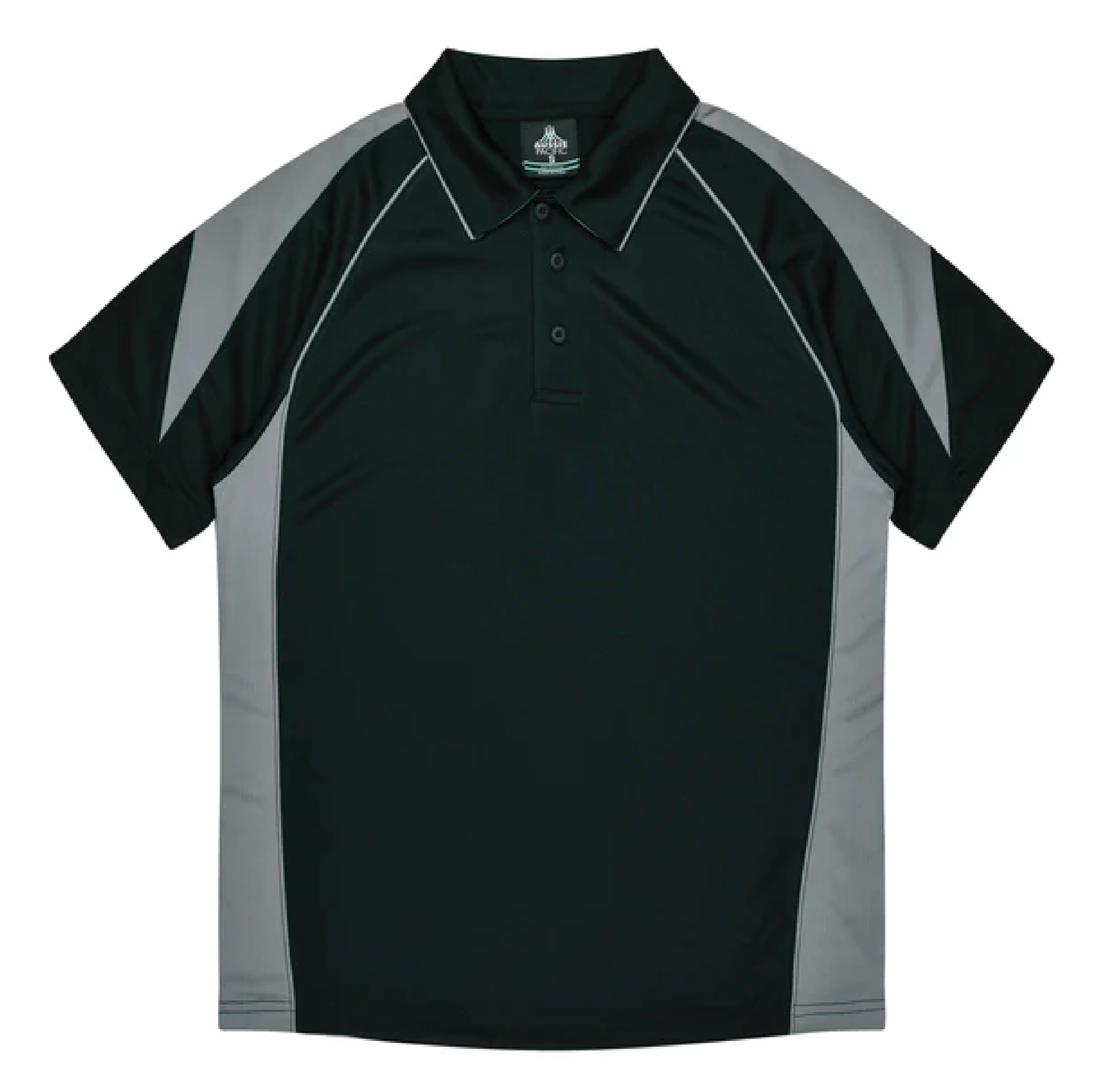 1301 Polo Black Grey