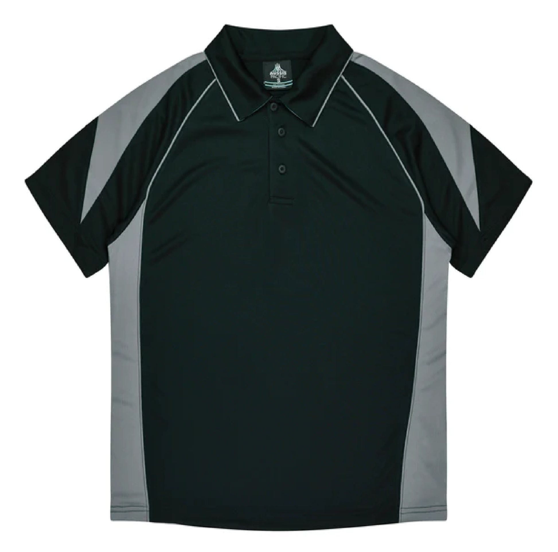 1301 Polo Black Grey