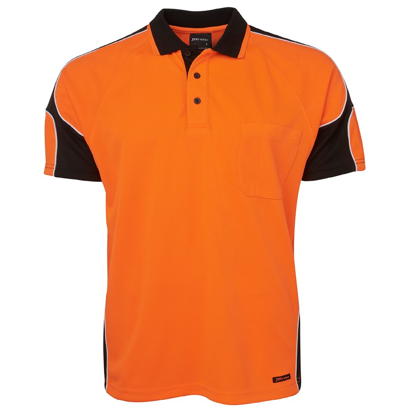 6ap4s hi vis polo orange black