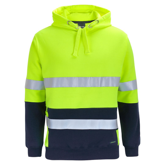 6dphy hi vis hoodie yellow navy