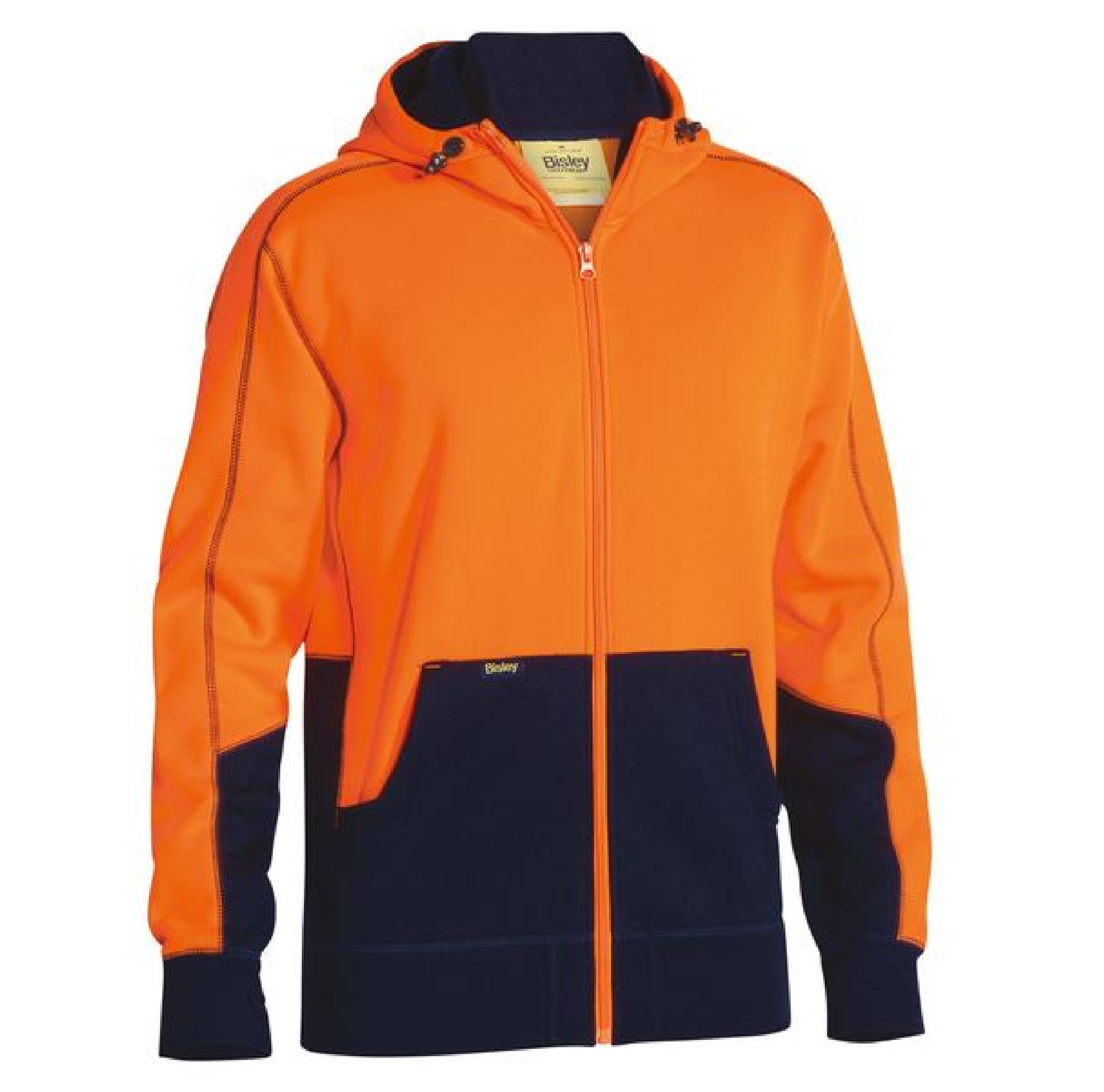 BK6819 Hi Vis Hoodie Orange Navy
