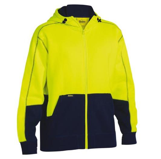 BK6819 Hi Vis Hoodie Yellow Navy