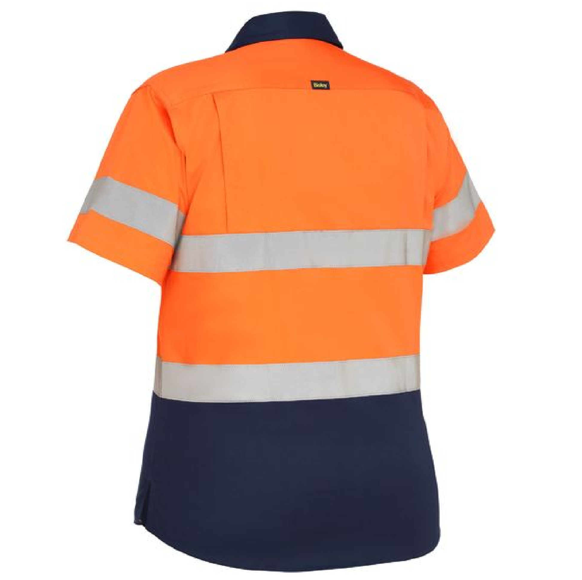 BL1896 Orange Navy Hi Vis Shirt Back